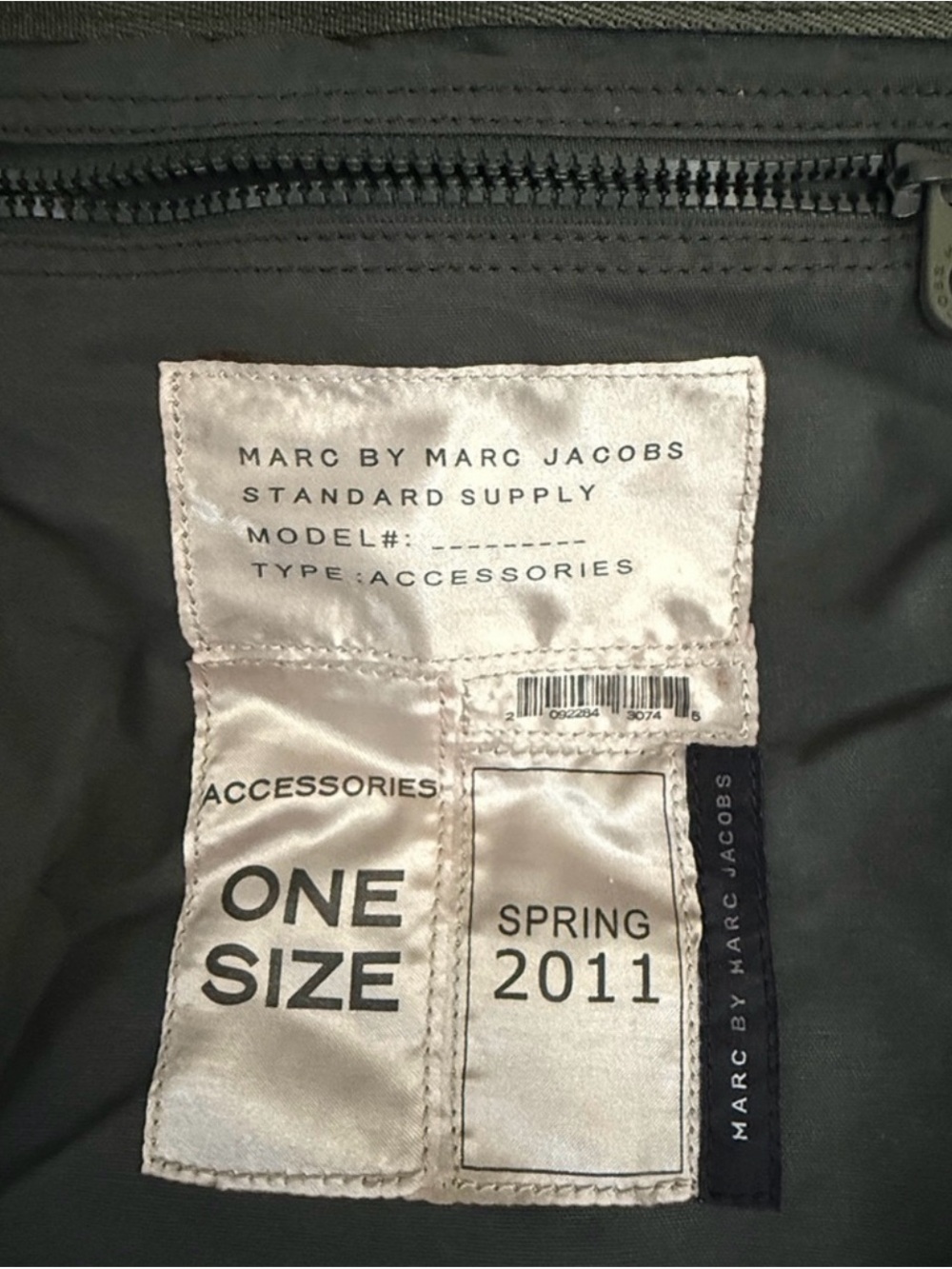 Marc by Marc Jacobs Olive Green Canvas Messenger Bag - Picture 4 of 4